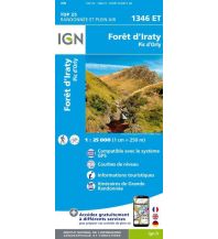 Hiking Maps Pyrenees IGN Carte 1346 ET, Forêt d'Iraty, Pic d'Orhy 1:25.000 IGN