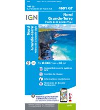 Wanderkarten Nord- und Mittelamerika IGN Karte, Carte de randonnée (et plein air) Nord - Grande-Terre - Pointe de la Grande Vigie - Île de la Guadeloupe IGN