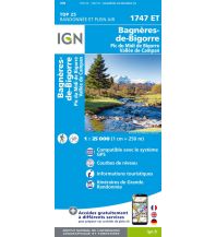 Hiking Maps Pyrenees IGN Carte 1747 ET, Bagnerès-de-Bigorre, Pic du Midi de Bigorre 1:25.000 IGN