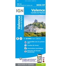 Wanderkarten Frankreich IGN Carte 3036 OT, Valence 1:25.000 IGN