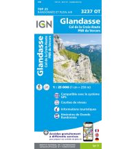Hiking Maps France IGN Carte 3237 OT, Glandasse 1:25.000 IGN