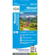 Hiking Maps Pyrenees IGN Carte 2047 ET, Massat 1:25.000 IGN