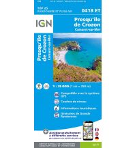 Wanderkarten Frankreich IGN Carte 0418 ET, Presqu’île de Crozon 1:25.000 IGN