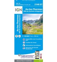 Hiking Maps Pyrenees IGN Carte 2148 ET, Ax-les-Thermes 1:25.000 IGN