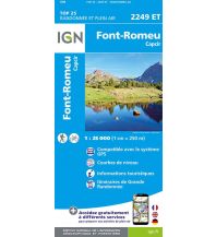 Hiking Maps Pyrenees IGN Carte 2249 ET, Font-Romeu, Capcir 1:25.000 IGN