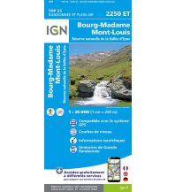 Hiking Maps Pyrenees IGN Carte 2250 ET, Bourg-Madame, Mont-Louis 1:25.000 IGN