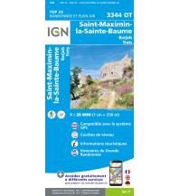 Hiking Maps France IGN Carte 3344 OT, Saint-Maximin-la-Sainte-Baume 1:25.000 IGN
