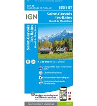 Wanderkarten Frankreich IGN Carte 3531 ET, Saint-Gervais-les-Bains, Massif du Mont Blanc 1:25.000 IGN