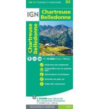 Wanderkarten Frankreich IGN WK 2 Top 75 Frankreich - Chartreuse - Belledonne 1:75.000 IGN