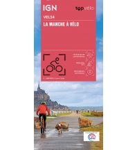 Cycling Maps IGN Découverte à vélo VEL14, La Manche à vélo 1:100.000 IGN