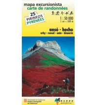 Wanderkarten Frankreich Ansó, Hecho Rando Editions