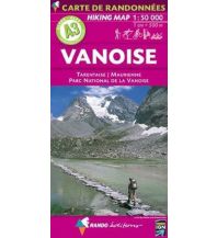 Wanderkarten Frankreich Carte de randonnées Alpes Vanoise. Hiking Map Alps Vanoise Rando Editions