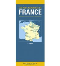 Inland Navigation Frankreichs Wasserstraßenkarte 1:1.000.000 Editions Du Breil