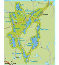 Kanusport Kanukarte Schweden - Lelangen 1:25.000 Karte und Kanu