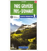 Hiking Maps Switzerland Parc Gruyère Pays-d’Enhaut 1:40.000 Hallwag Kümmerly+Frey AG