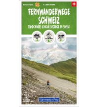 Long Distance Hiking Fernwanderwege Schweiz 1:301 000 Hallwag Kümmerly+Frey AG