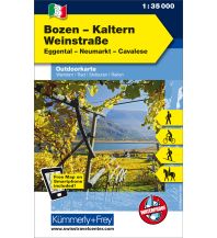 Wanderkarten Südtirol & Dolomiten Bozen-Kaltern, Weinstrasse, Eggental, Neumarkt, Cavalese Hallwag Kümmerly+Frey AG