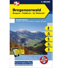 Wanderkarten Vorarlberg Bregenzerwald, Bregenz, Feldkirch, Großes Walsertal 1:35.000 Hallwag Kümmerly+Frey AG