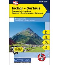 Wanderkarten Tirol Ischgl, Serfaus, Paznauntal, Landeck, Nauders, Reschenpass, Samnaun Hallwag Kümmerly+Frey AG