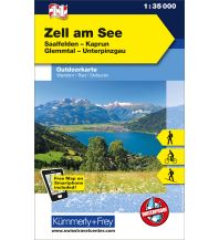 Wanderkarten Salzburg Zell am See, Saalfelden, Kaprun, Glemmtal, Unterpinzgau Hallwag Kümmerly+Frey AG