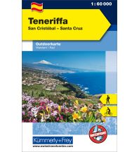 Wanderkarten Spanien Teneriffa San Cristobal - Santa Cruz Hallwag Kümmerly+Frey AG