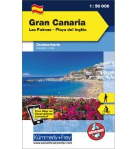 Hiking Maps Spain Gran Canaria Las Palmas - Playa del Inglés Hallwag Kümmerly+Frey AG