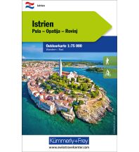 Hiking Maps Slovenia K+F Outdoorkarte Istrien/Istra/Istria 1:75.000 Hallwag Kümmerly+Frey AG