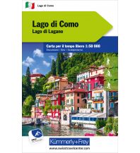 Wanderkarten Schweiz & FL Outdoorkarte 9, Lago di Como, Lago di Lugano 1:50 000 Hallwag Kümmerly+Frey AG