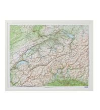 Raised Relief Maps Schweiz Kunststoffrelief 1:500 000 Hallwag Kümmerly+Frey AG