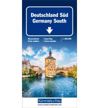 Straßenkarten Deutschland Deutschland Süd 1:500 000 Hallwag Kümmerly+Frey AG