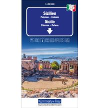 Road Maps Italy Sizilien Nr. 15 Regionalkarte Italien 1:200 000 Hallwag Kümmerly+Frey AG