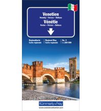 Road Maps K+F Italien Regionalkarte 4, Venetien 1:200.000 Hallwag Kümmerly+Frey AG