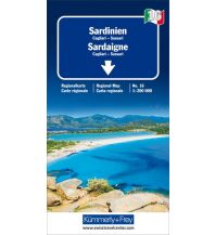 Straßenkarten K+F Italien Regionalkarte 16, Sardinien 1:200 000 Hallwag Kümmerly+Frey AG
