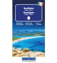 Straßenkarten K+F Italien Regionalkarte 16, Sardinien 1:200 000 Hallwag Kümmerly+Frey AG