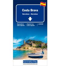 Straßenkarten Costa Brava, Barcelona Regionalkarte 1:200 000 Hallwag Kümmerly+Frey AG