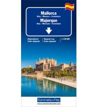 Straßenkarten Mallorca, Ibiza, Menorca, Formentera Regionalkarte 1:150 000 Hallwag Kümmerly+Frey AG