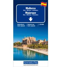 Straßenkarten Mallorca, Ibiza, Menorca, Formentera Regionalkarte 1:150 000 Hallwag Kümmerly+Frey AG