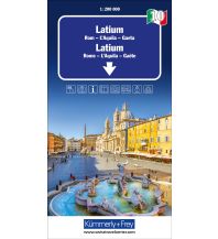 Straßenkarten Italien Latium-Rom Nr. 10 Regionalkarte Italien 1:200 000 Hallwag Kümmerly+Frey AG