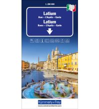 Road Maps Italy Latium-Rom Nr. 10 Regionalkarte Italien 1:200 000 Hallwag Kümmerly+Frey AG