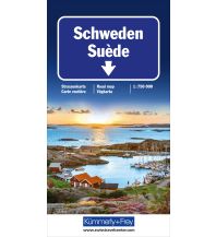 Straßenkarten Schweden Strassenkarte 1:750 000 Hallwag Kümmerly+Frey AG