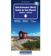 Road Maps Süd-Schweden (West) Nr. 02 Regionalkarte Schweden 1:250 000 Hallwag Kümmerly+Frey AG