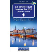 Road Maps Süd-Schweden (Ost) Nr. 03 Regionalkarte Schweden 1:250 000 Hallwag Kümmerly+Frey AG