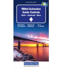 Straßenkarten Mittel-Schweden Nr. 04 Regionalkarte Schweden 1:250 000 Hallwag Kümmerly+Frey AG