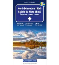 Road Maps Nord-Schweden (Süd) Nr. 05 Regionalkarte Schweden 1:400 000 Hallwag Kümmerly+Frey AG