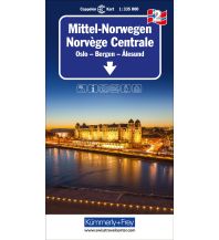 Road Maps Scandinavia Mittel Norwegen Nr. 02 Regionalkarte Norwegen 1:335 000 Hallwag Kümmerly+Frey AG
