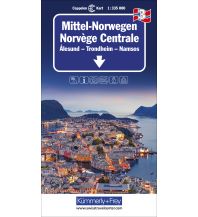Straßenkarten Skandinavien Mittel-Norwegen Nr. 03 Regionalkarte Norwegen 1:335 000 Hallwag Kümmerly+Frey AG