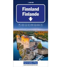 Road Maps Scandinavia Finnland Strassenkarte 1:650 000 Hallwag Kümmerly+Frey AG