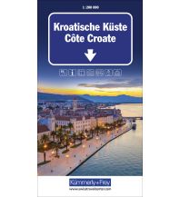 Straßenkarten Kroatien Kroatische Küste Strassenkarte 1:200 000 Hallwag Kümmerly+Frey AG