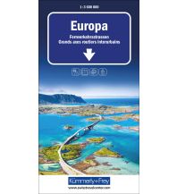 Road Maps Europa Fernverkehrsstrassen Strassenkarte 1:3,6 Mio. Hallwag Kümmerly+Frey AG