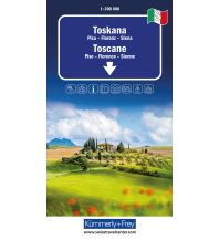 Road Maps Toskana Nr. 08 Regionalstrassenkarte 1:200 000 Hallwag Kümmerly+Frey AG